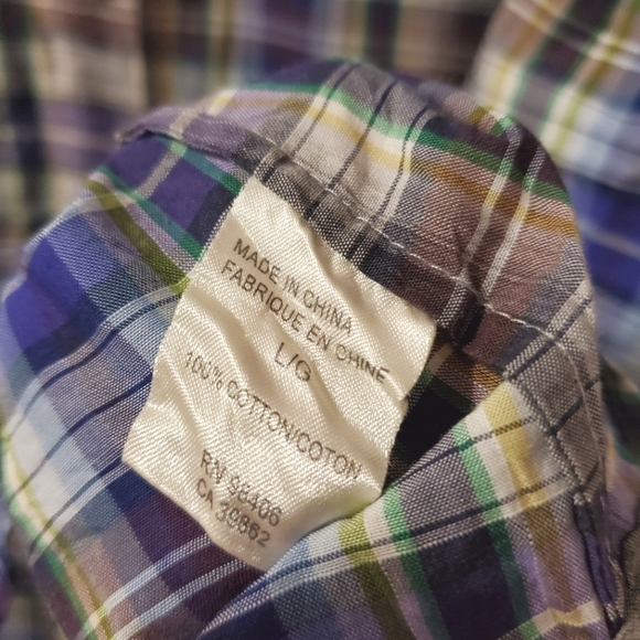 Theory - Nikala Plaid Blouse - Size L - Picture 5 of 6